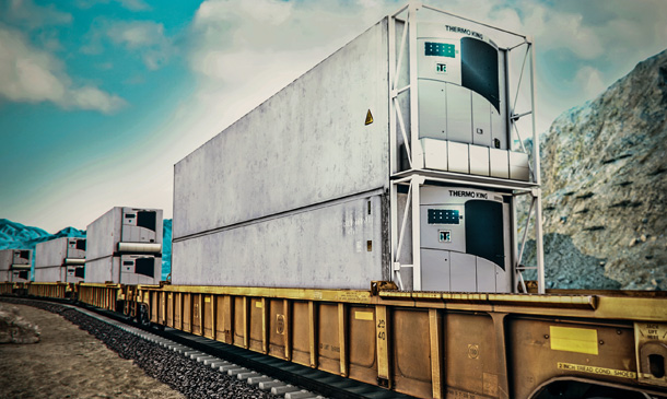 Photo of two containers with SLXi - DRC units									