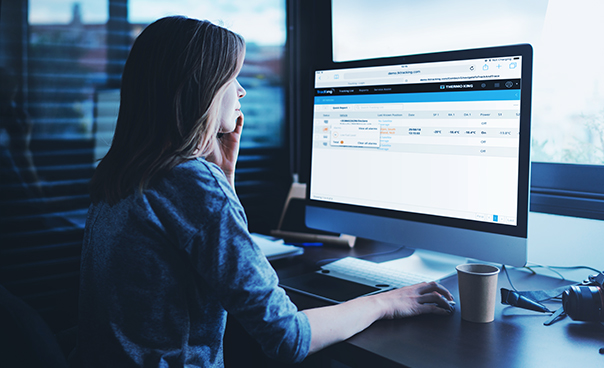 TracKing telematics uses temperature reports and graphs to prove that sensitive cargo was maintained at the desired temperature